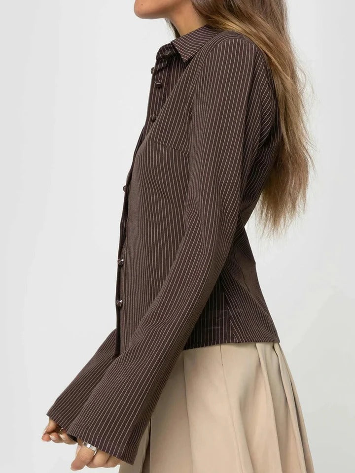 Veronica™ – Retro-style button-front top