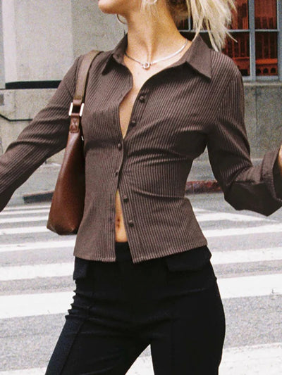 Veronica™ – Retro-style button-front top