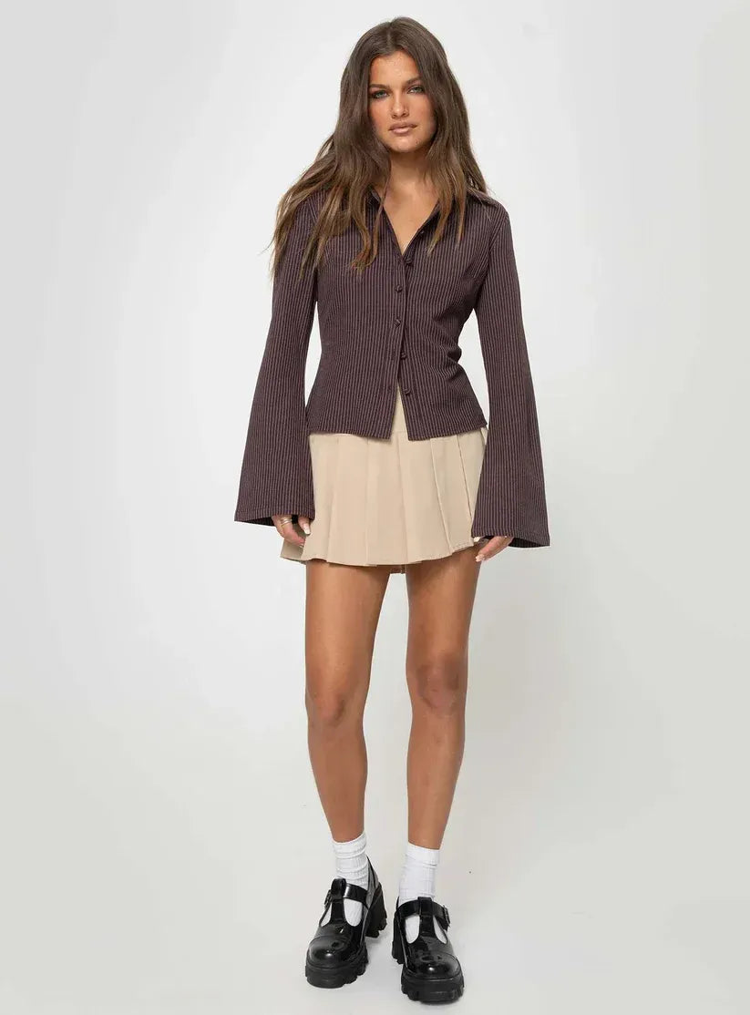 Veronica™ – Retro-style button-front top