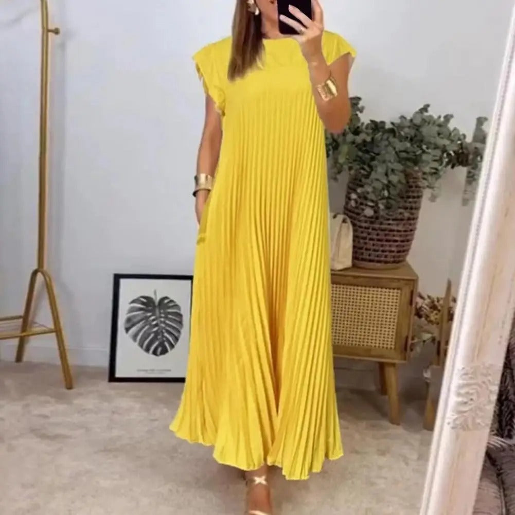 Natalia™ - Sleeveless Pleated Dress