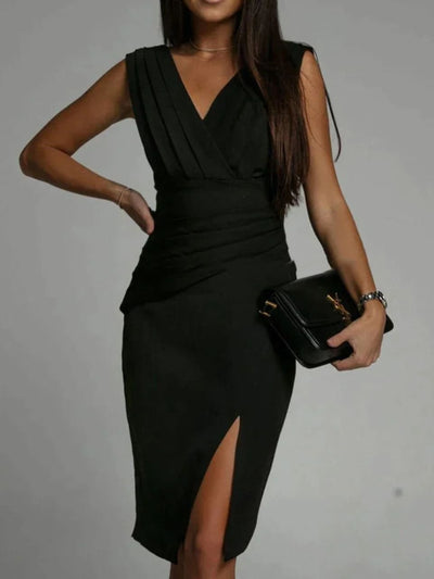 Olivia™ - Elegant Women's Dress with V-Neck