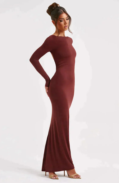 Filou's™ - Maxi dress with plunging neckline