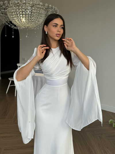 Viviana™ - Elegant Dress with Batwing Sleeves